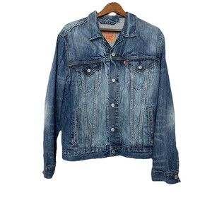 Levi's Men's Medium Denim Jean Jacket Classic Cotton Capsule